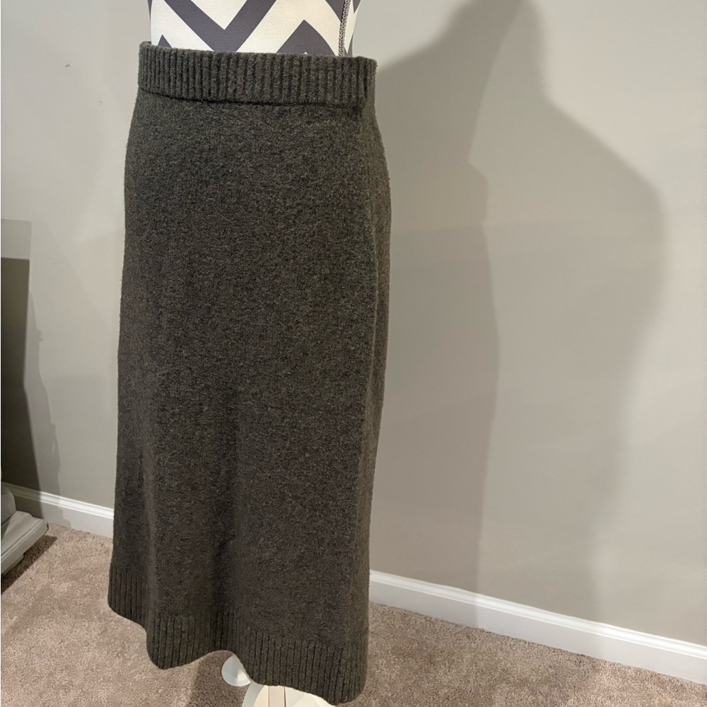 H&M Rhinestone-Button Cardigan & Skirt Set - Picture 9 of 12